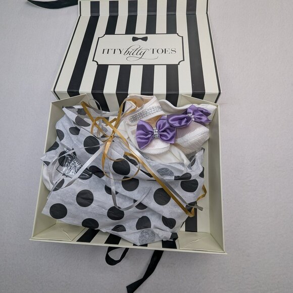 NWT Itty Pitty Toes  Set Angel Wings Jewels Set (Purple) - Picture 8 of 16